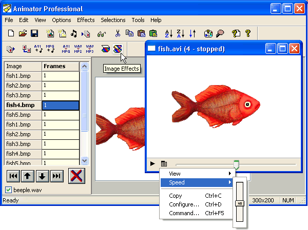 Screenshot of Antechinus Animator Professional